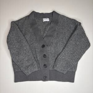 Old Navy Gray Four Button Short Cardigan Size S